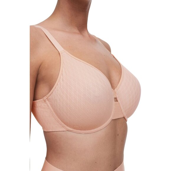 🆕CHANTELLE Smooth Lines Back Smoothing Seamless Minimizer Bra 34C Beige #11N1 - Picture 2 of 9